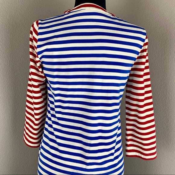 J. Crew Stripped Maxi Casual Dress Nautical - Picture 6 of 8